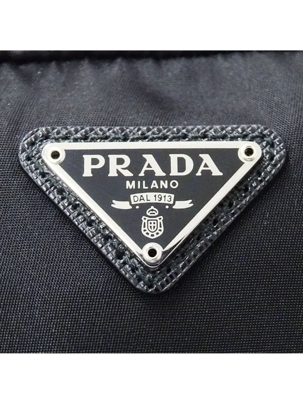 Prada Pouch Nylon Black Makeup Case Simple Daily